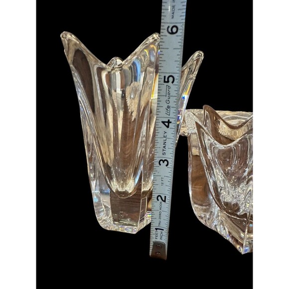 3 Signed ORREFORS Crystal Tulip Bowls - Picture 2 of 9